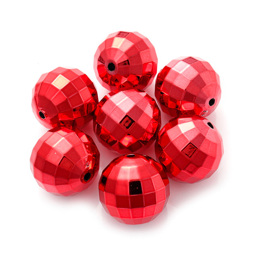 Earth Round Acrylic Beads