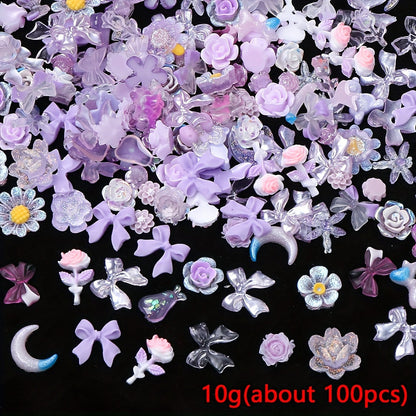 Luminous Acrylic Flatback Patch Beads