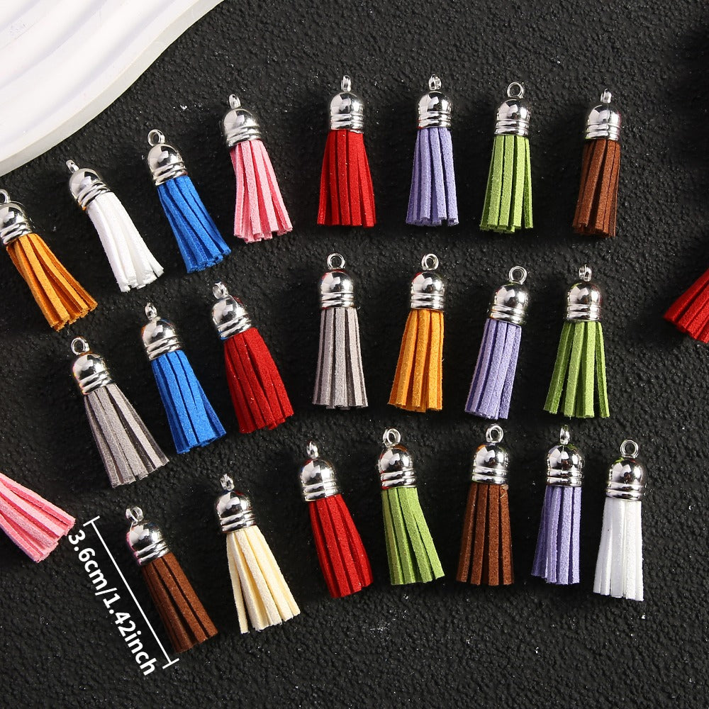 3.6 cm Mini Multicolor Cotton Fringe