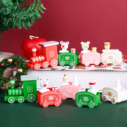 Mini PVC Christmas Train Ornament