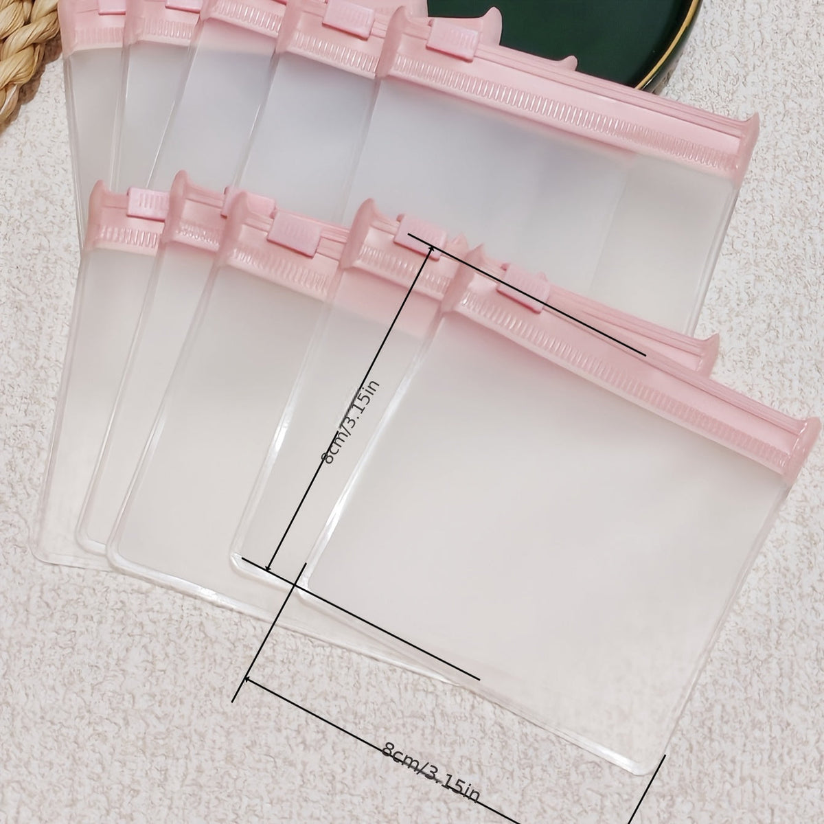8 cm Square Reusable EVA Jewelry Storage Bags