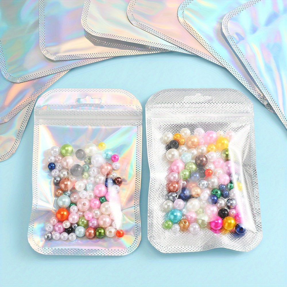 Iridescent Self-Sealing Jewelry Bags