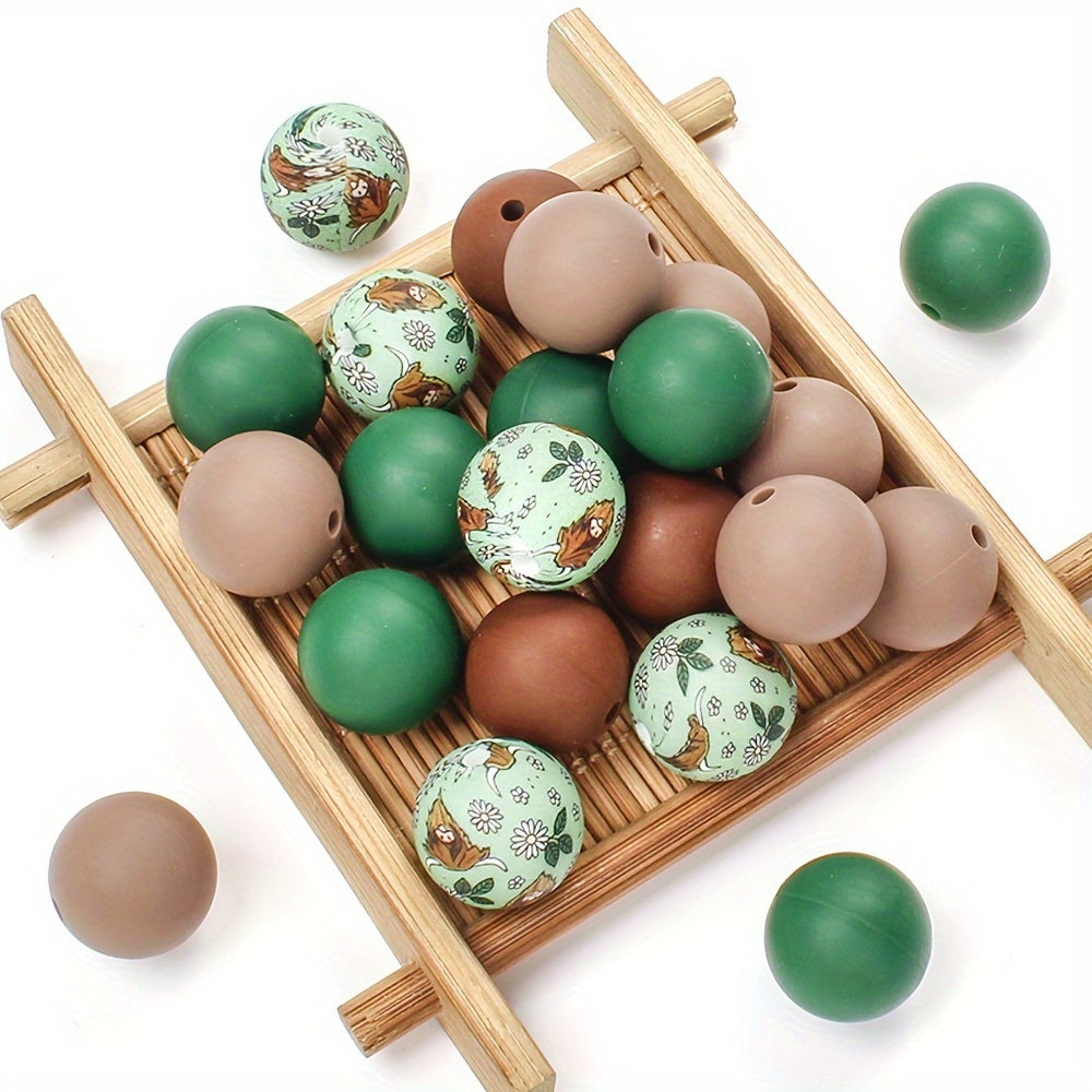 Mixed Flower Silicone Spacer Beads