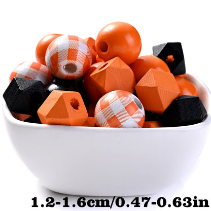 100pcs Mixed Wooden Beads + Jute Rope Set
