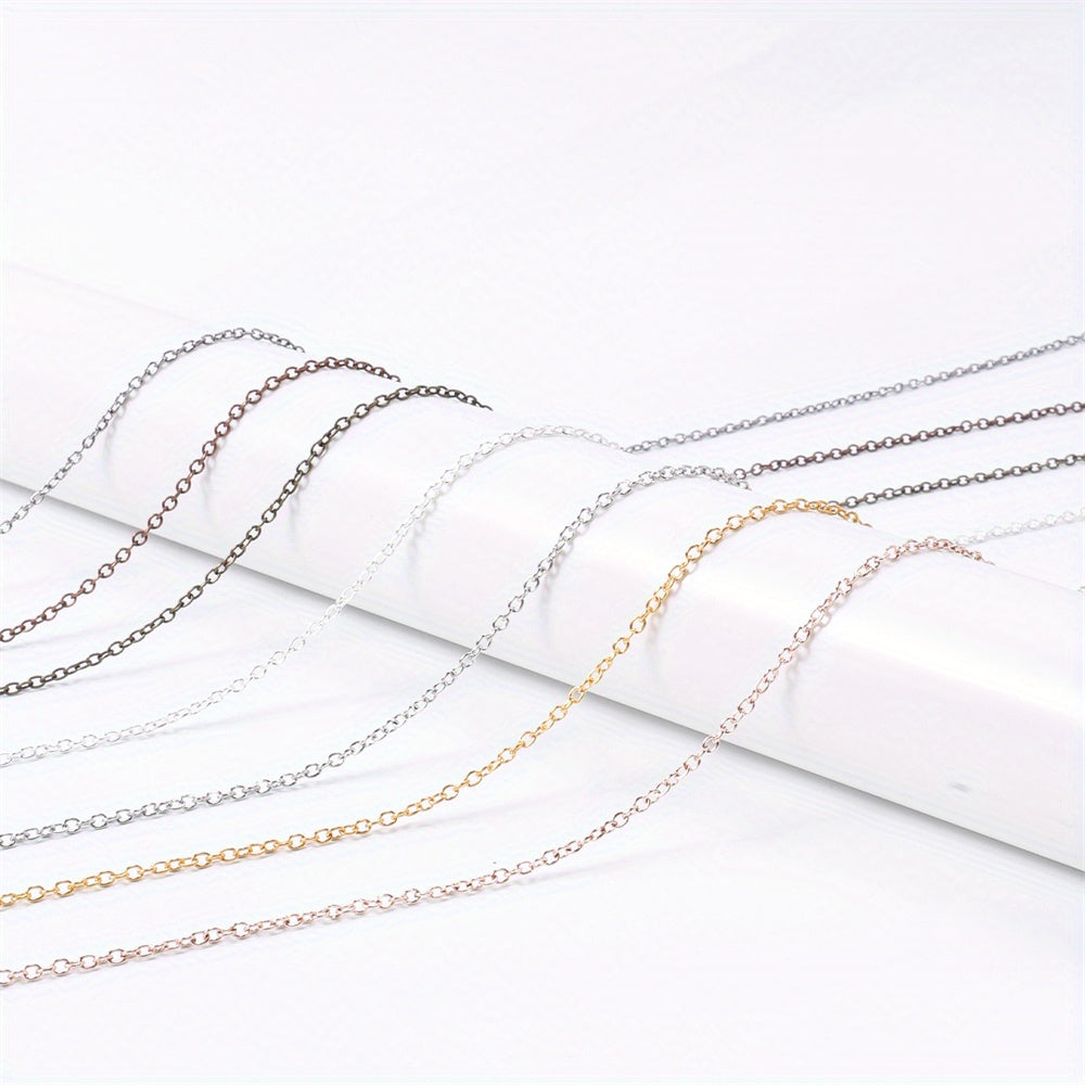2 Rolls Basic Chains with 20pcs Lobster Clasps & 60pcs Open Jump Ring