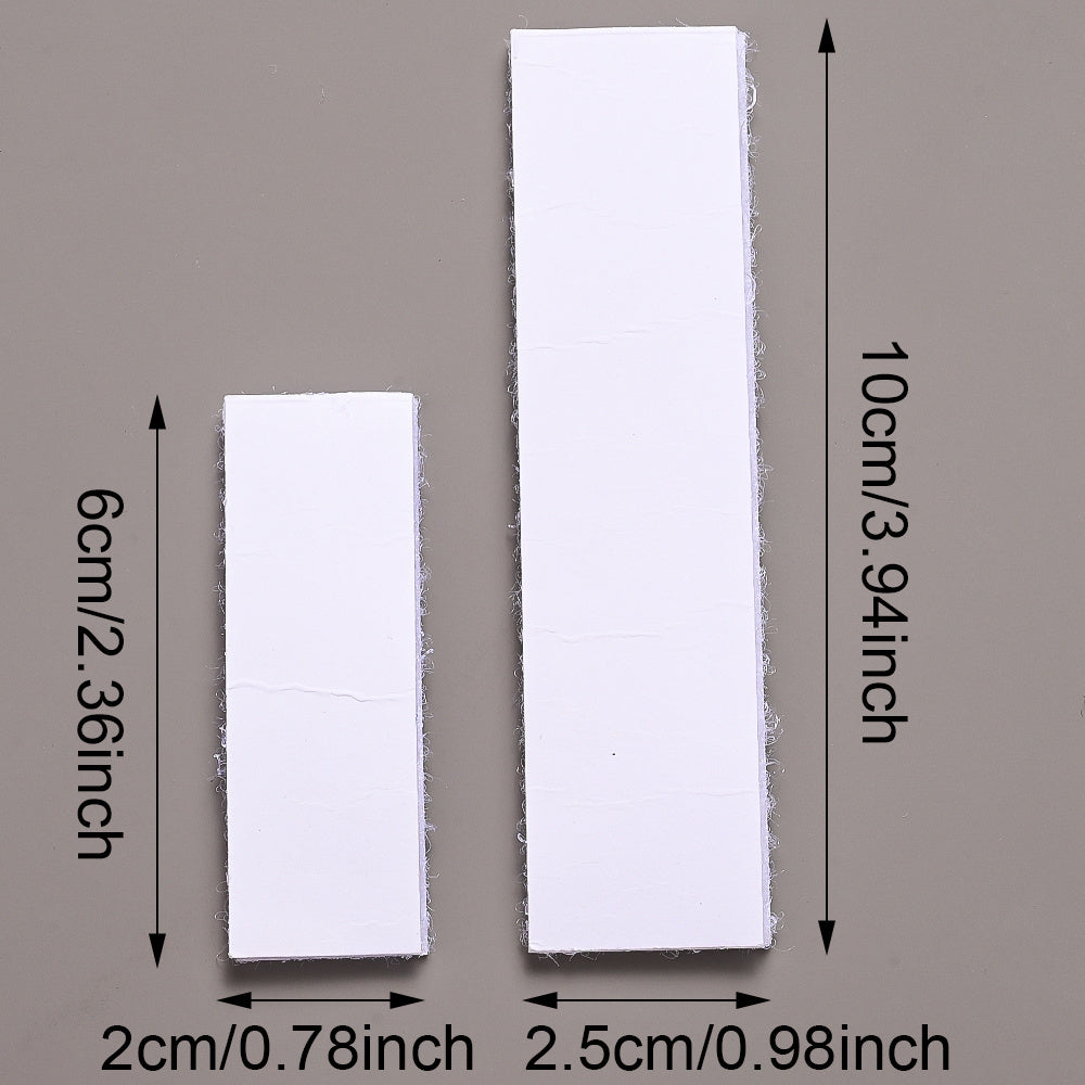 10-Pair 60/100 mm Double-Sided Adhesive Nylon Hook & Loop Tape