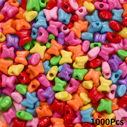 Mixed Heart Butterfly Acrylic Beads