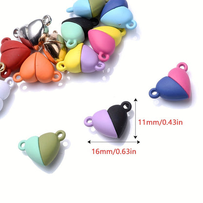 Mini Alloy Heart Magnetic Clasps