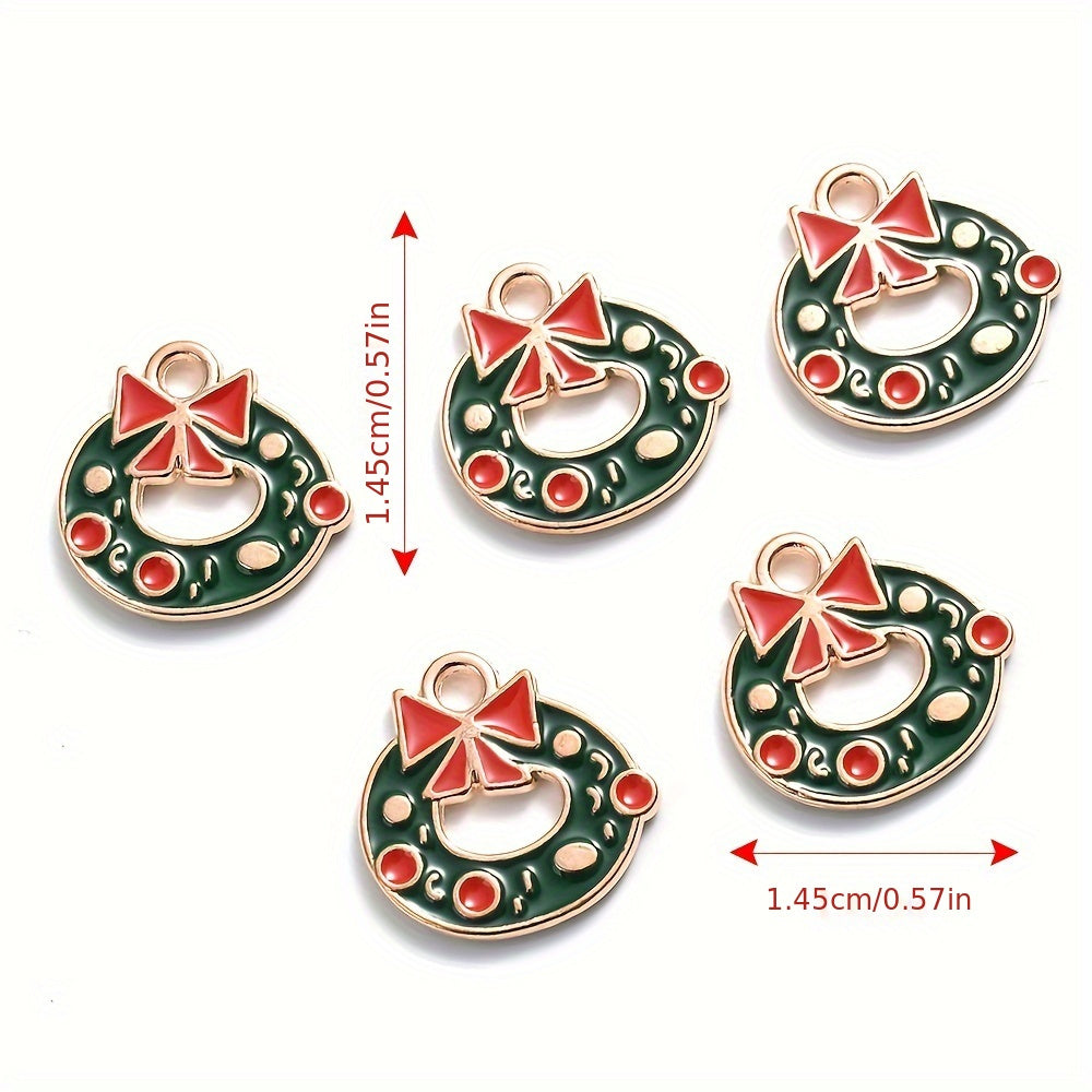 Mixed Metal Christmas Pendants