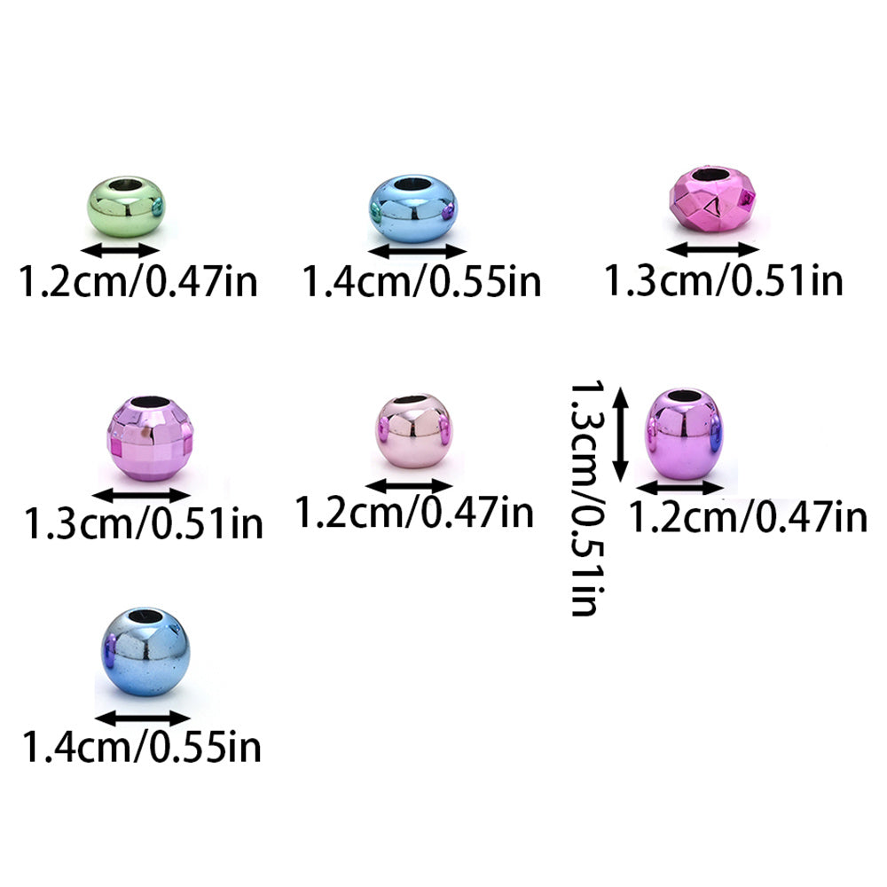 Acrylic Faceted Disco Ball Beads