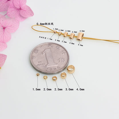 Copper Ball Crimp Beads