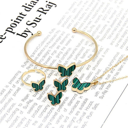 Double-Sided Butterfly Jewelry Set