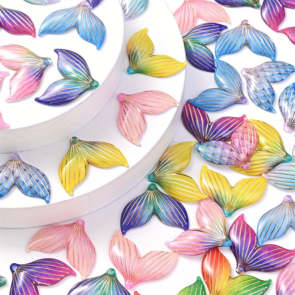 Mermaid Tail Acrylic Pendants