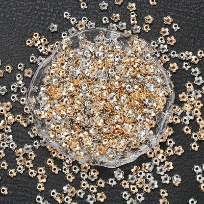 Five-Petal Flower Plastic Spacer Beads