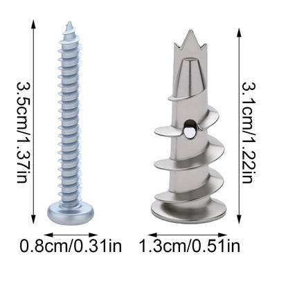 Zinc Alloy Hollow Wall Anchor Set