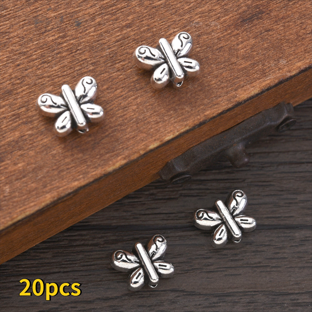 Alloy Butterfly Spacer Beads