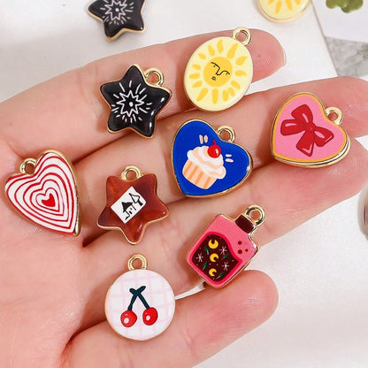 Vintage Enamel Fairy Tale Charms