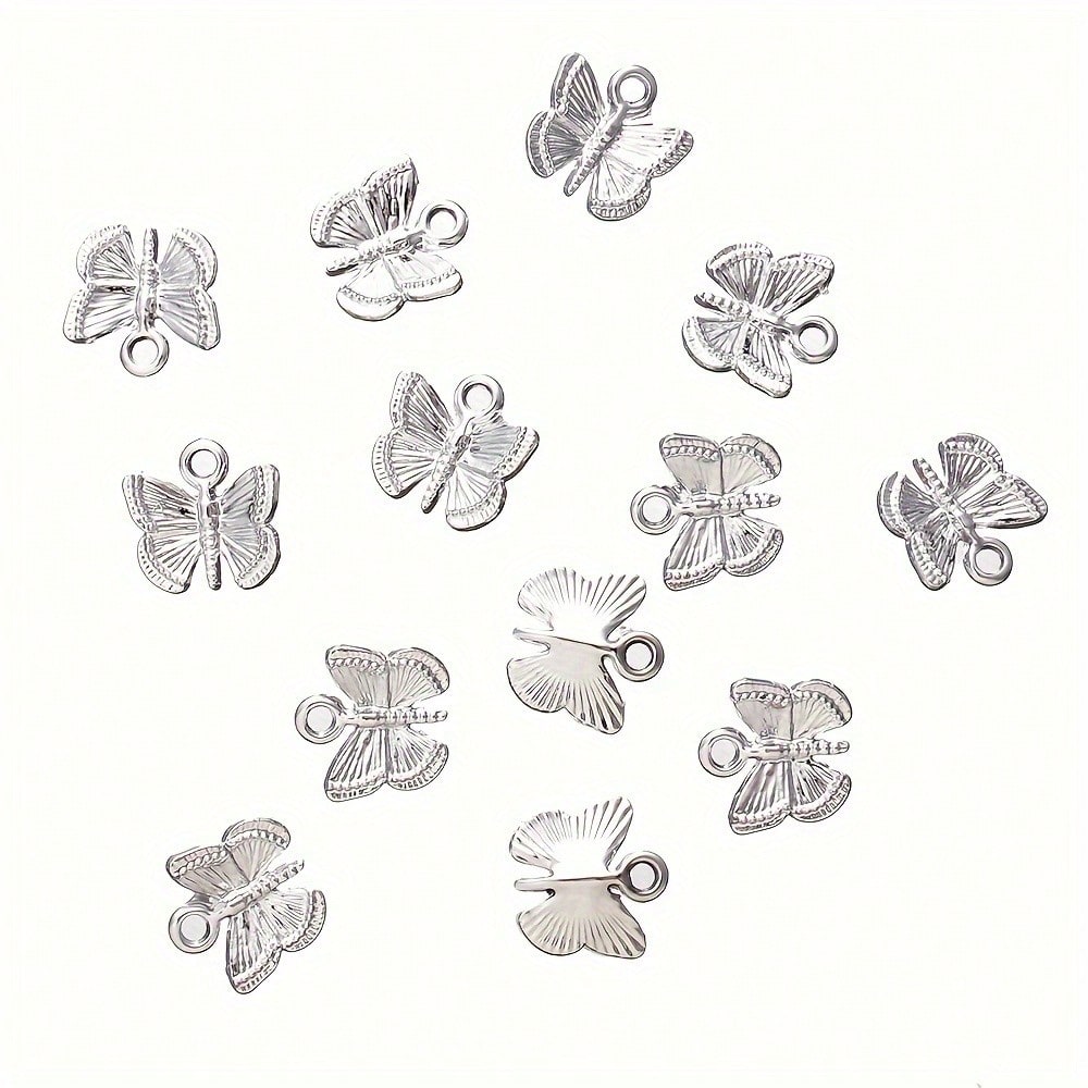 12x13 mm Alloy Butterfly Charms