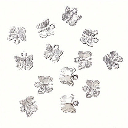 12x13 mm Alloy Butterfly Charms