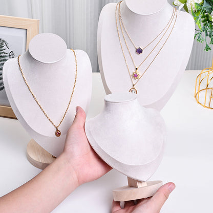 1PC Velvet Necklace Display Mannequin Bust