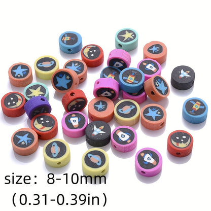 30PCS Star Soft Clay Spacer Bead Set